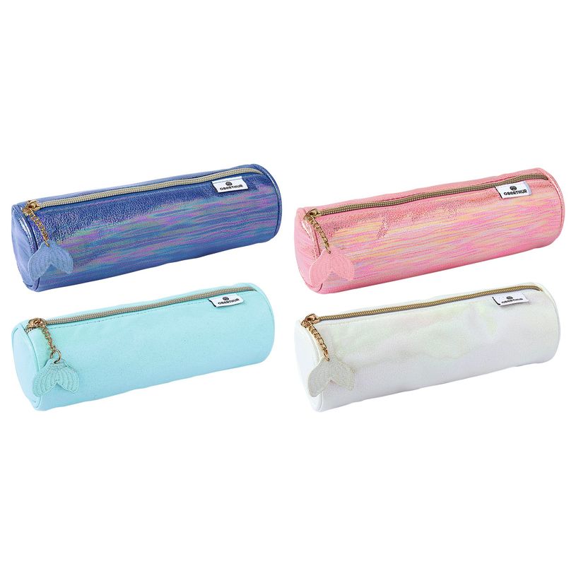3108726488878-Trousse ronde Sirène - 1 compartiment - 4 coloris disponibles - Oberthur-P_79443723_1-0