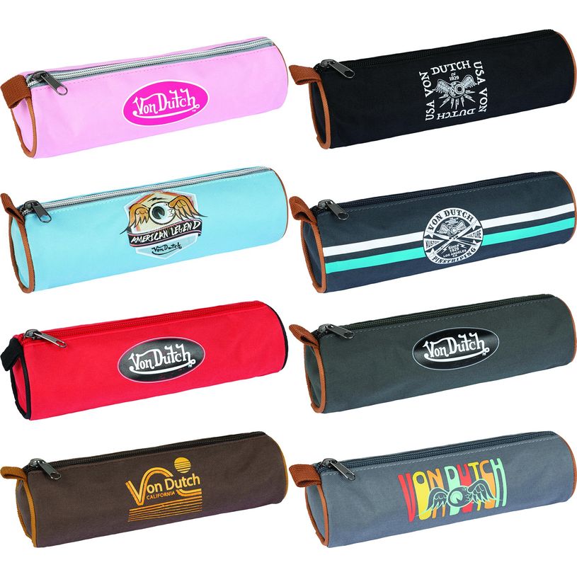 3664447088310-Von Dutch - Trousse ronde 1 compartiment - différents modèles disponibles - Oberthur-P_79443736_1-0