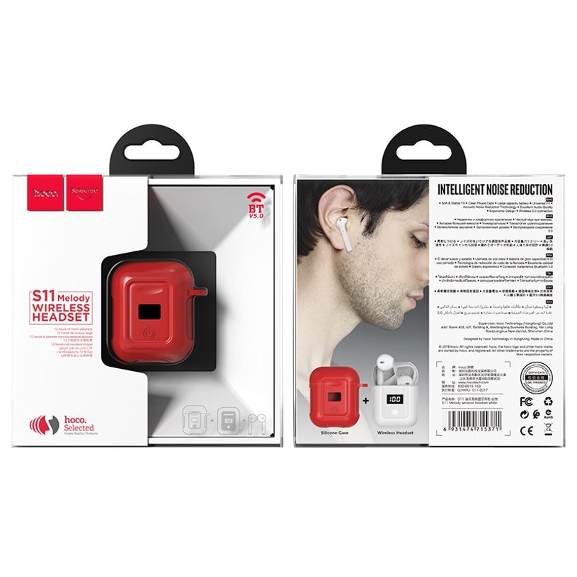 3584770313494-HOCO S11 - Ecouteur sans fil bluetooth pour iPhone/iPad/Mac - blanc -P_79444255_5-4