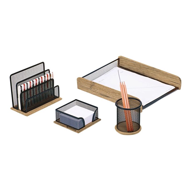3386177056802-Pierre Henry - Parure de bureau métal/bois-P_79444535_2-1