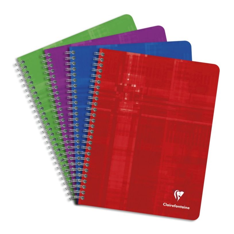 3329680687613-Clairefontaine - Cahier à spirale 17 x22 cm - 180 pages - grands carreaux (Seyes) - disponi-P_999991640_1-0