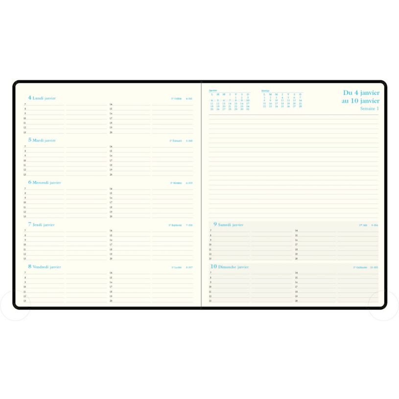 3660942004534-Agenda Barbara Espace 22 - 1 semaine sur 2 pages - 18,5 x 22,5 cm - noir - Exacompta-P_99999829_3-1