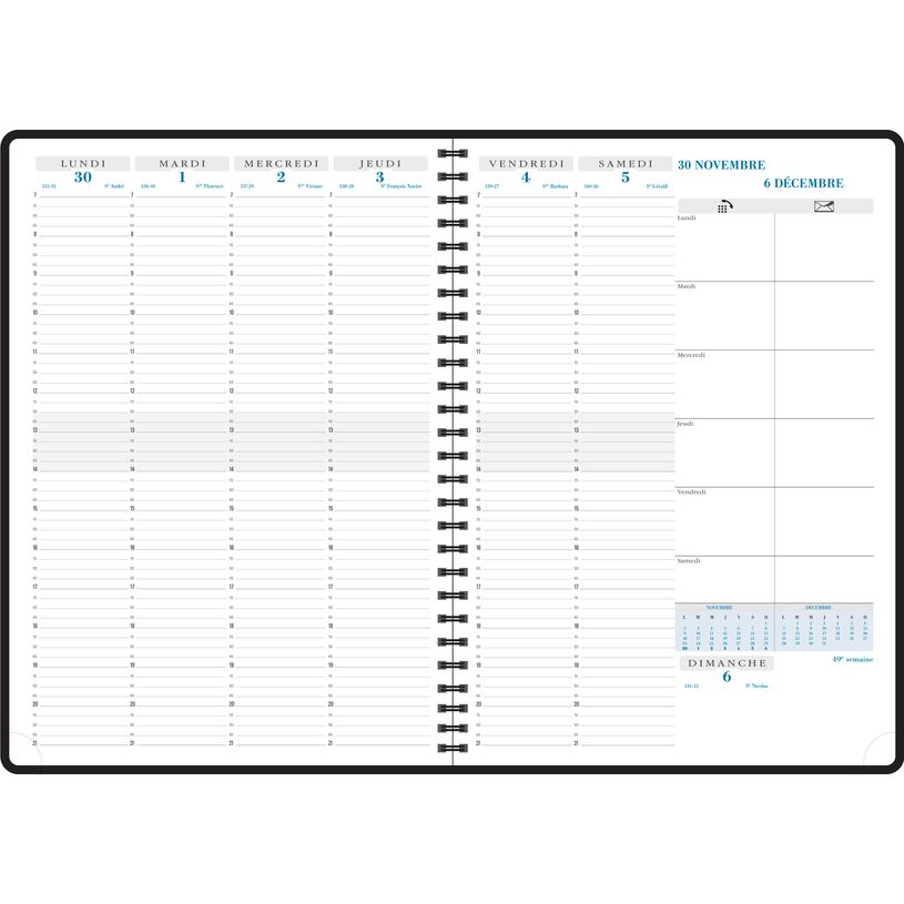 3660942004411-Agenda spiralé Forever Consultations - 1 semaine sur 2 pages - 21 x 29,7 cm - disponible dans diff-P_99999839_5-3